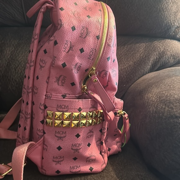 MCM RARE PINK BACKPACK - Picture 4 of 13
